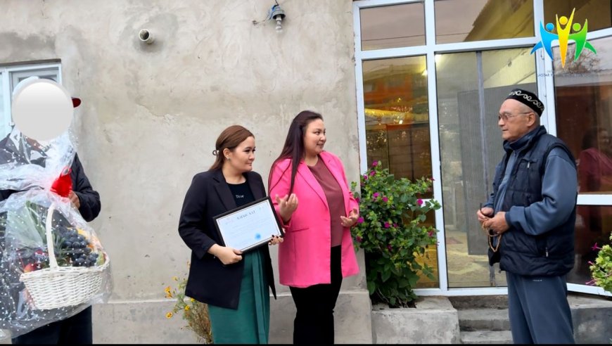 «1 қазан – Қарттар күні» мерекесіне орай Әлімқұлов Нұрсейіт атамызға ізгі сый-құрмет көрсетілді