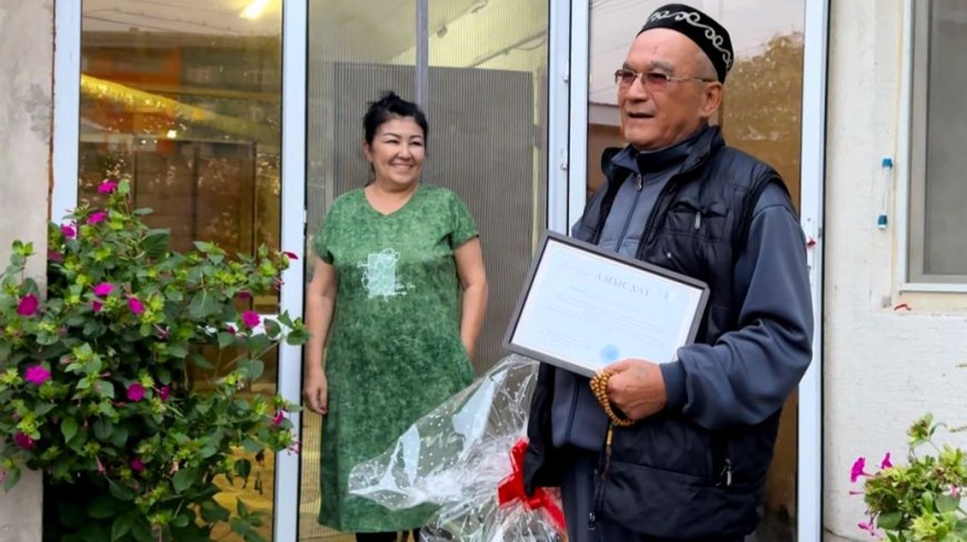 «1 қазан – Қарттар күні» мерекесіне орай Әлімқұлов Нұрсейіт атамызға ізгі сый-құрмет көрсетілді