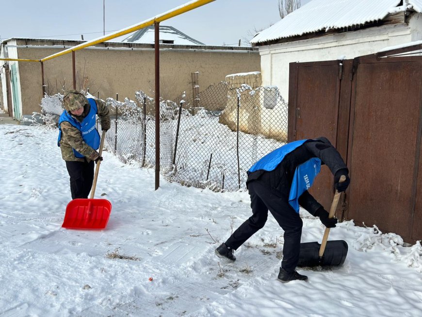 «Таза Бейсенбі» акциясы: қарттар үйлері мен жалғызілікті қарттардың аулалары тазаланды