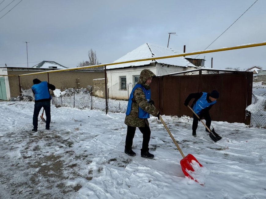 «Таза Бейсенбі» акциясы: қарттар үйлері мен жалғызілікті қарттардың аулалары тазаланды